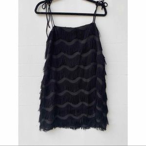 ZARA black slip dress